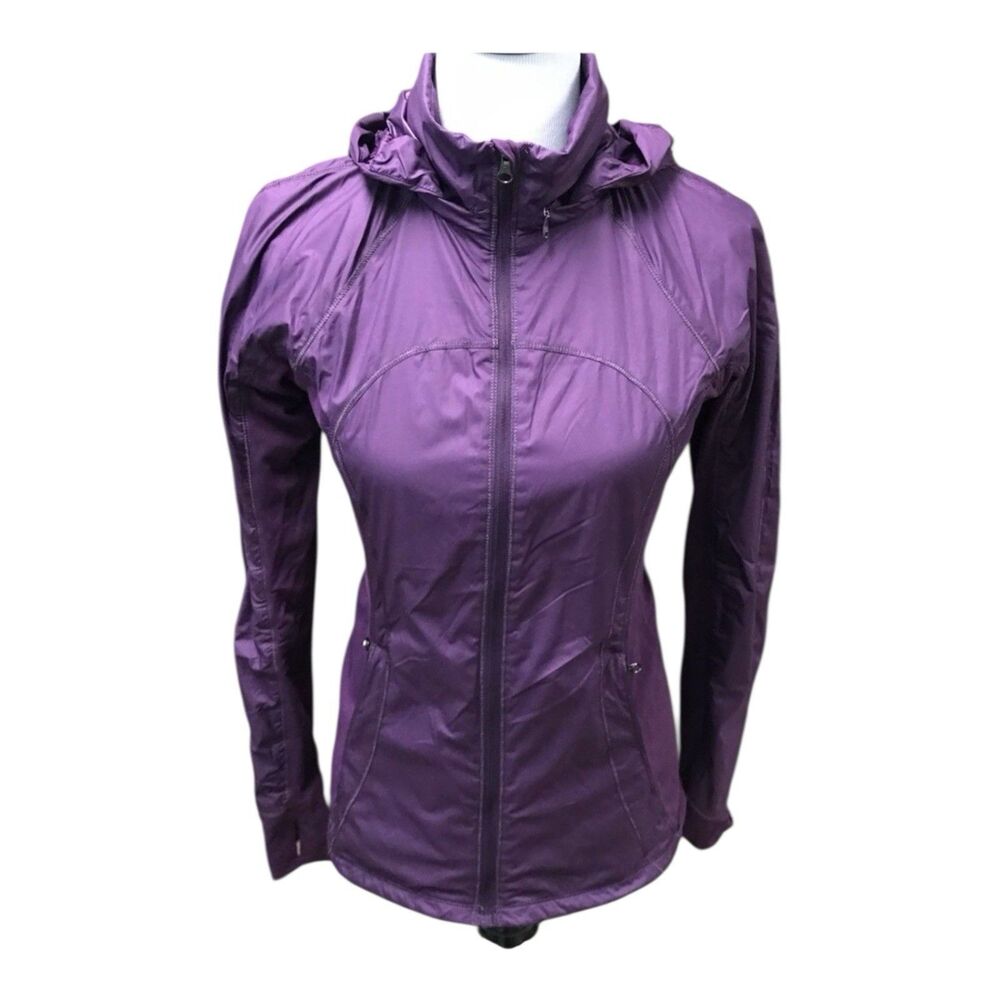 Lululemon Rush Hour Jacket Womens 6 Magenta Purple Athletic Running Jog Gym - Picture 2 of 16